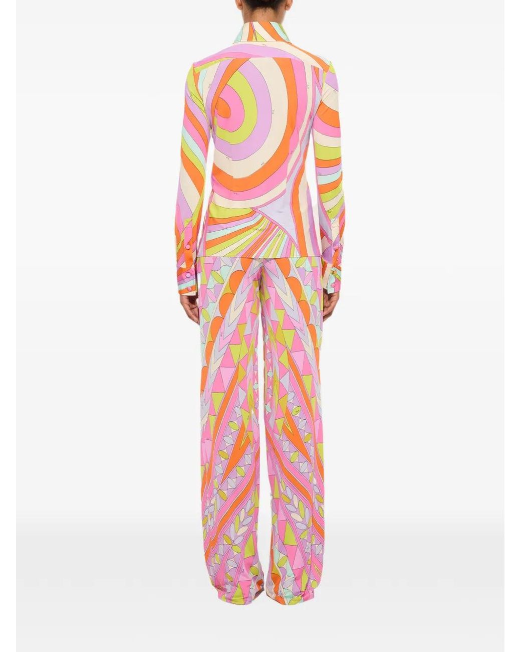 Emilio Pucci White Iride Print Shirt