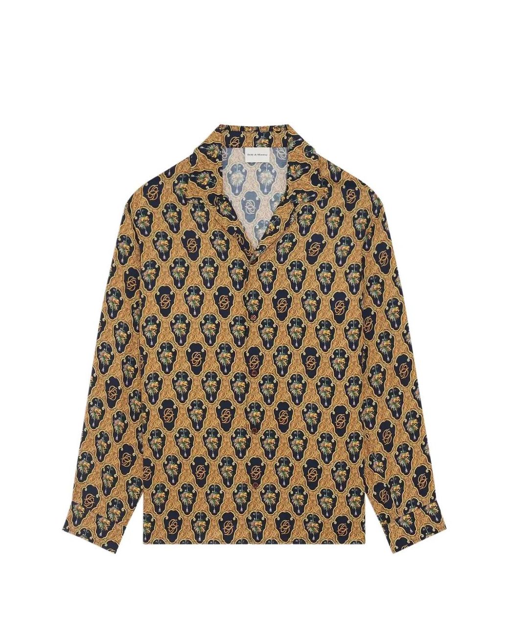 Drole de Monsieur Multicolor Chemise Baroque À Imprimé Graphique for men