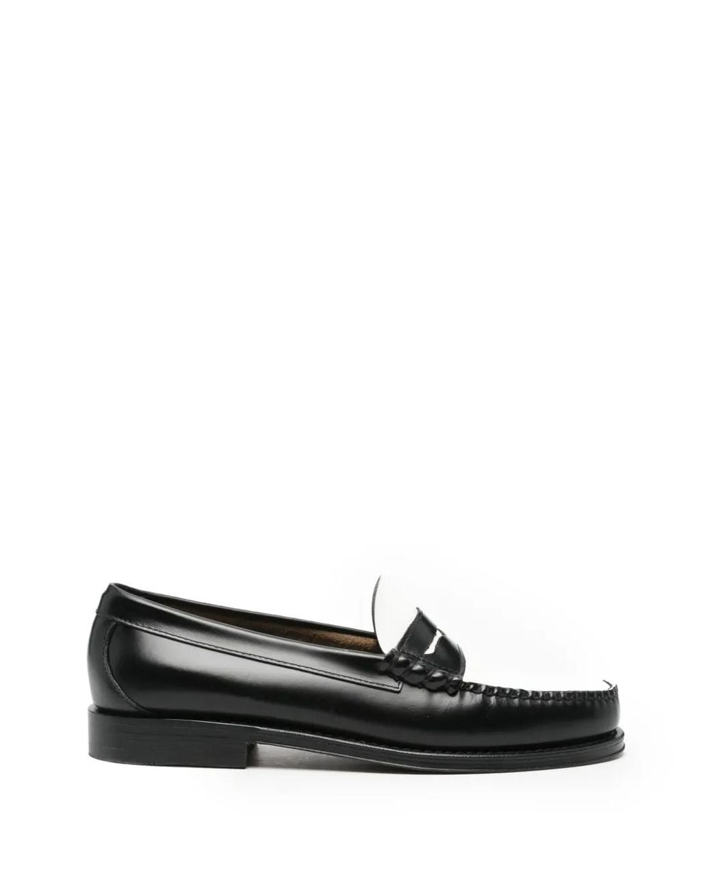 G.H.BASS White Weejun Larson Leather Loafers for men