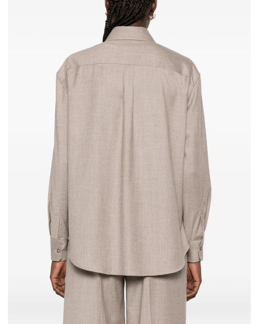 Tagliatore Natural Button-Down Long-Sleeve Shirt
