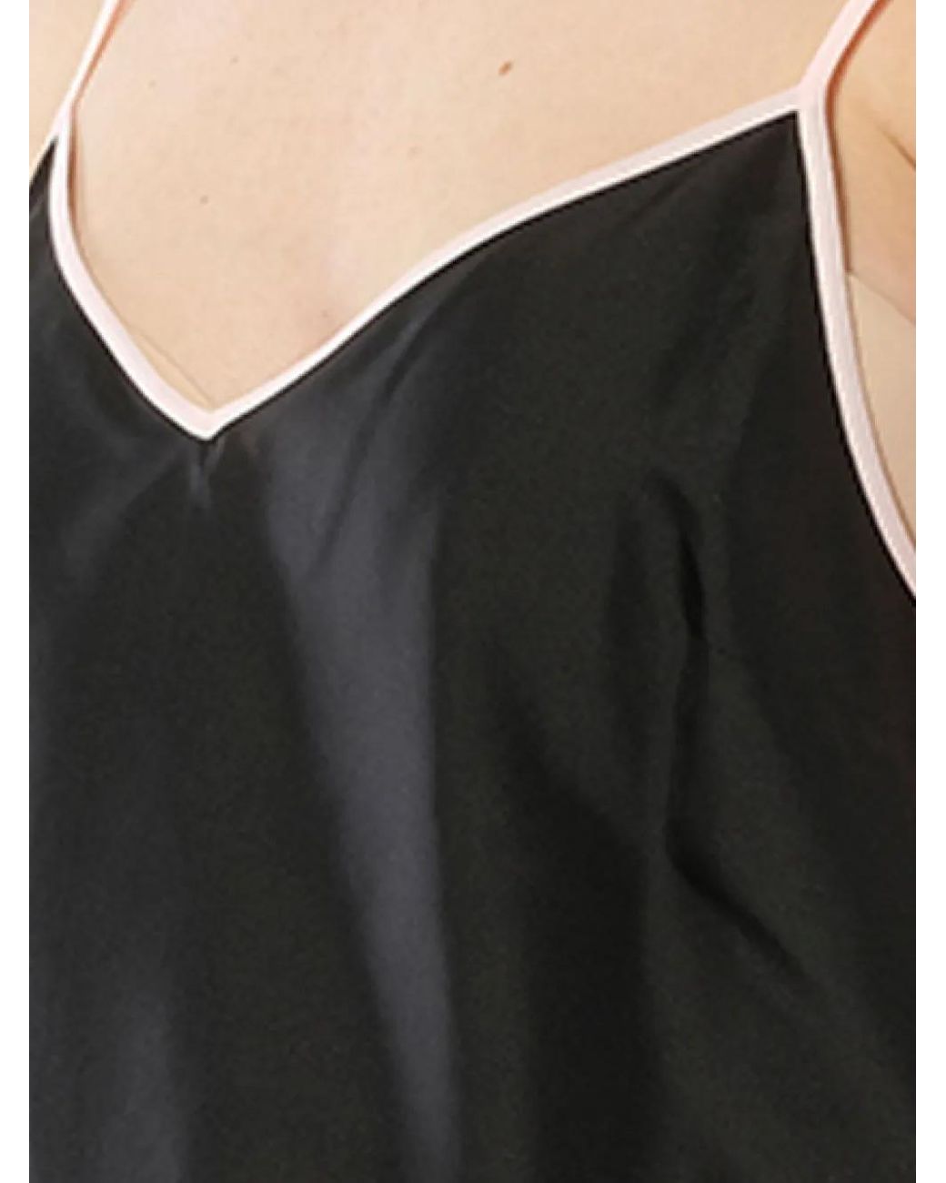 Emilio Pucci Black Contrast-Trim Sleeveless Top