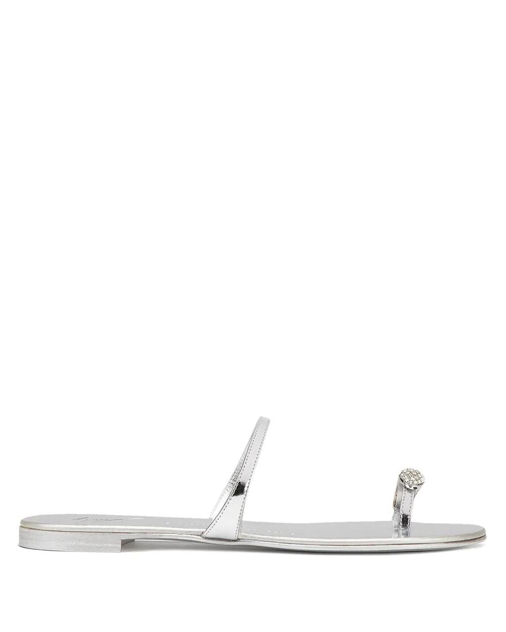Giuseppe Zanotti Metallic Ring Flat Sandals
