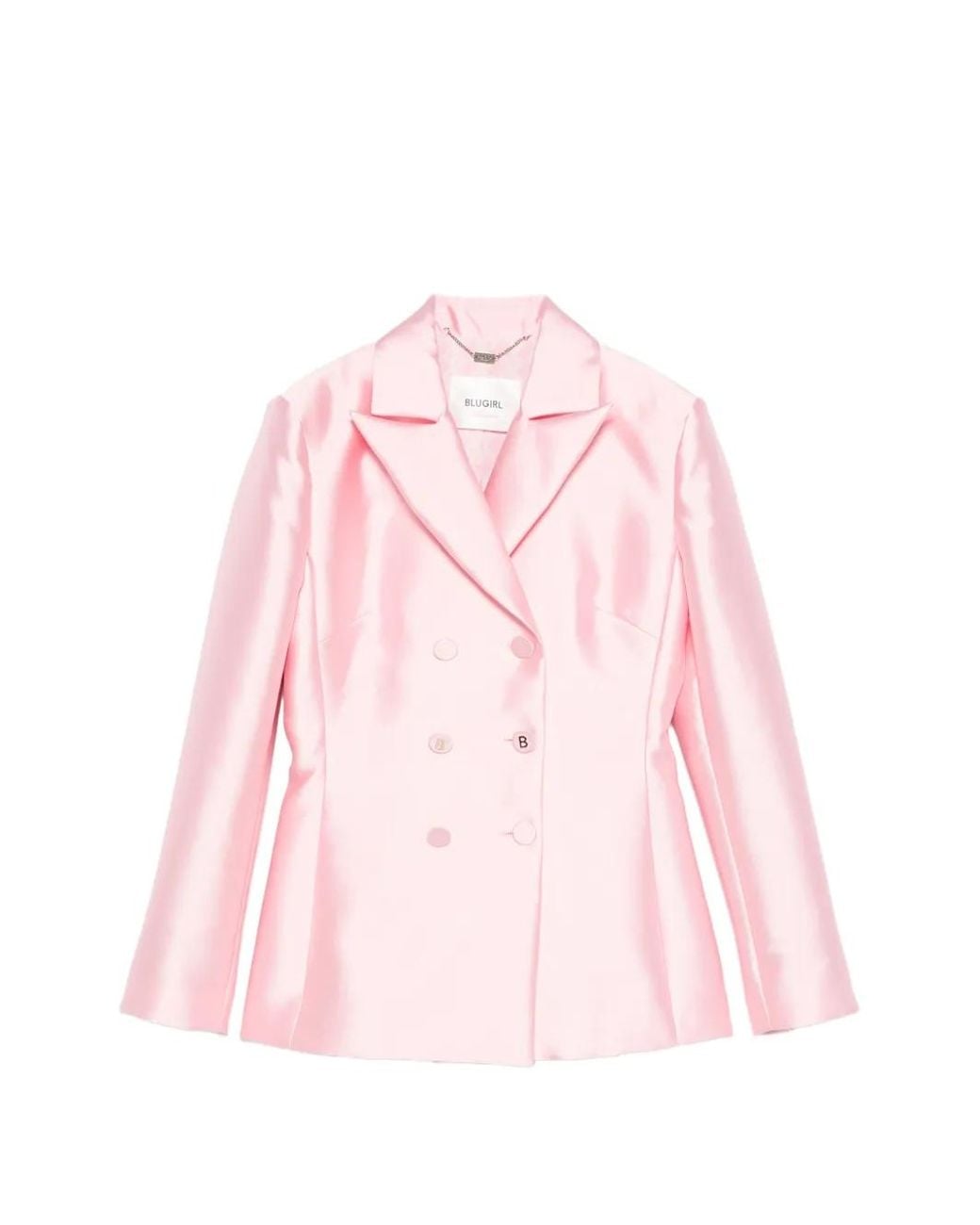 Blugirl Blumarine Pink Double-Breasted Blazer