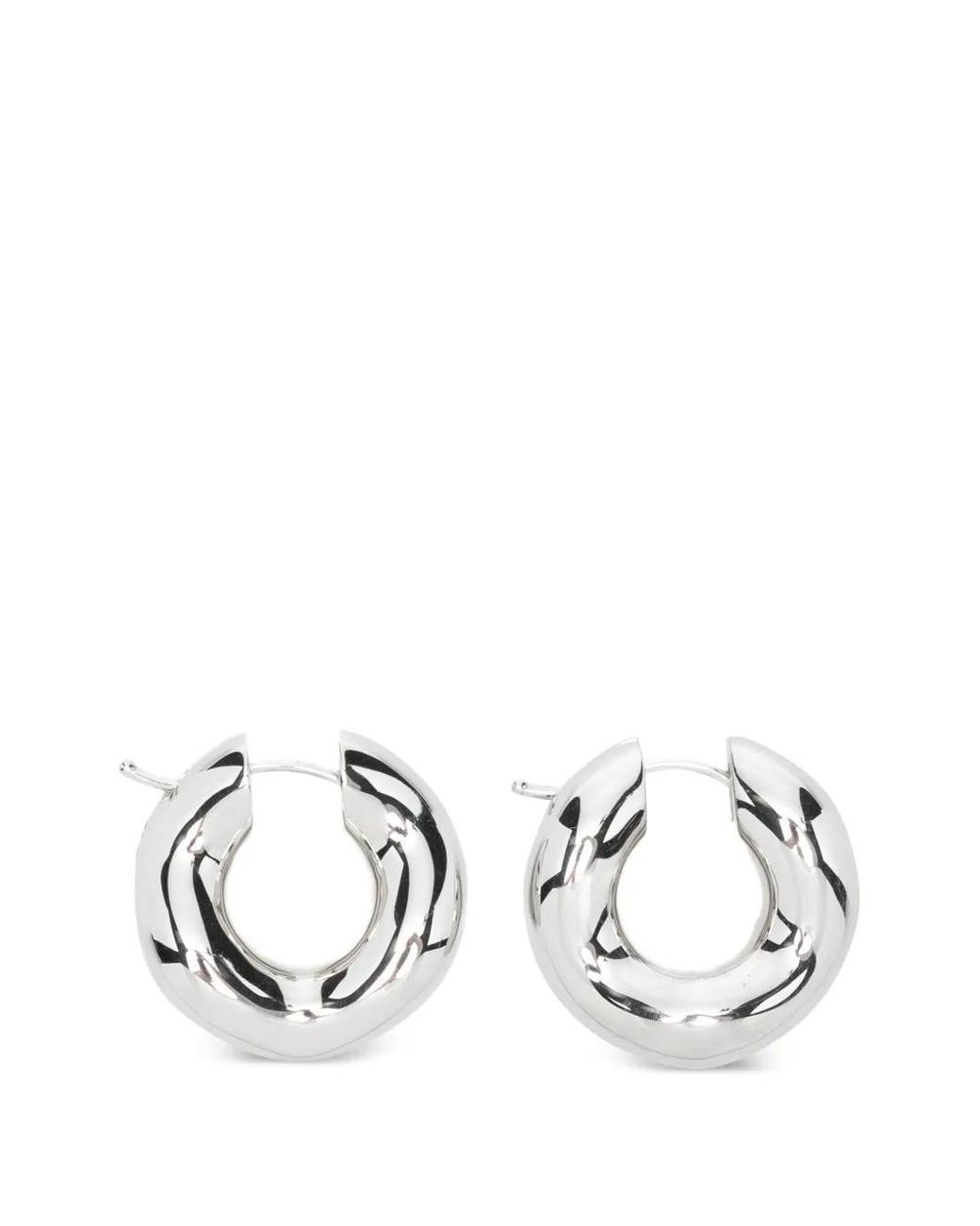 Charlotte Chesnais White Wave Blow Earrings