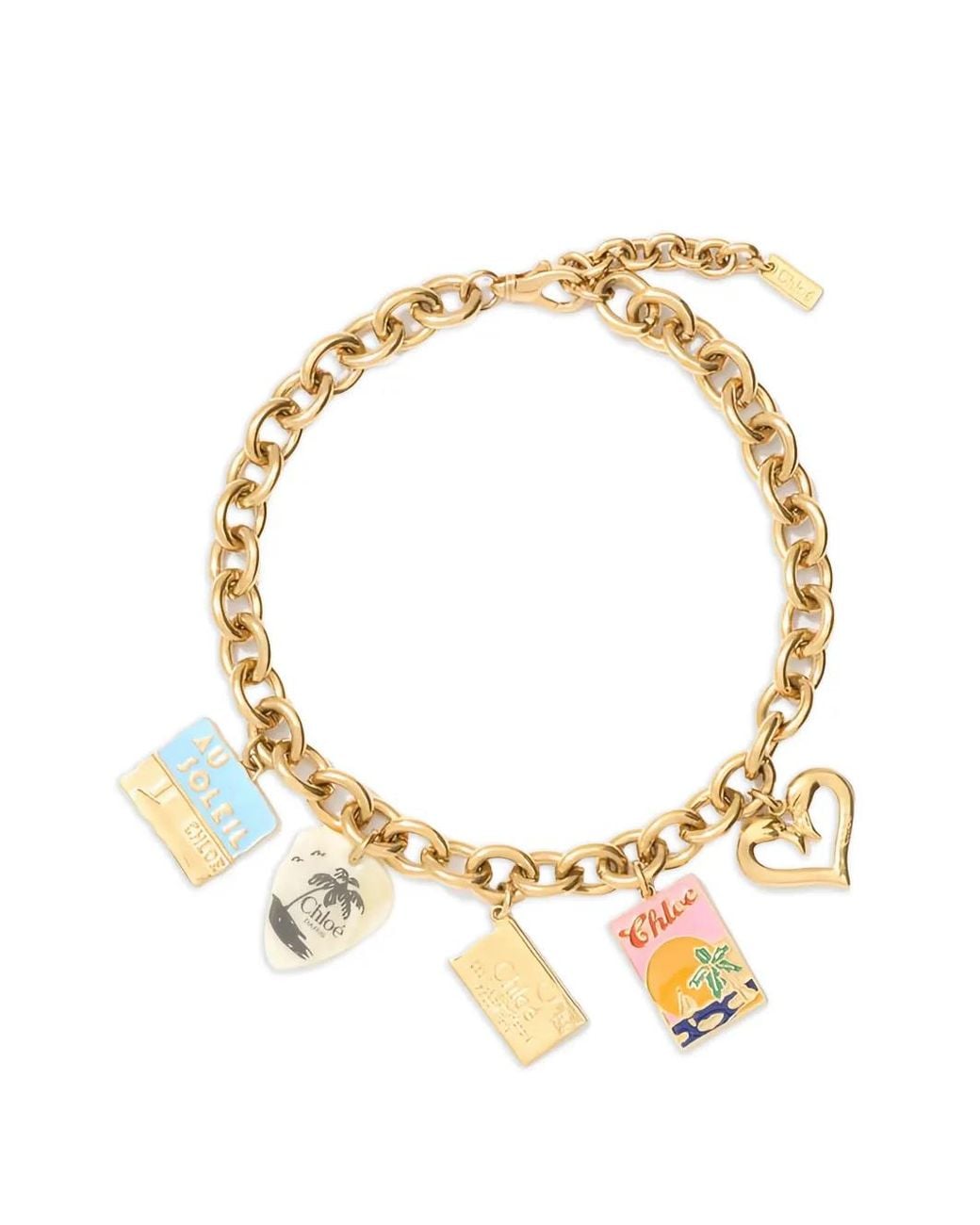 Chloé Metallic Collier The Postcards