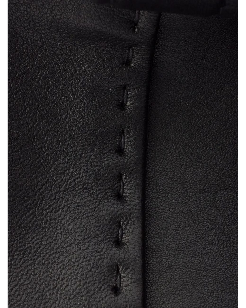 Prada Black Buckle Antiqued Nappa Leather Bag for men