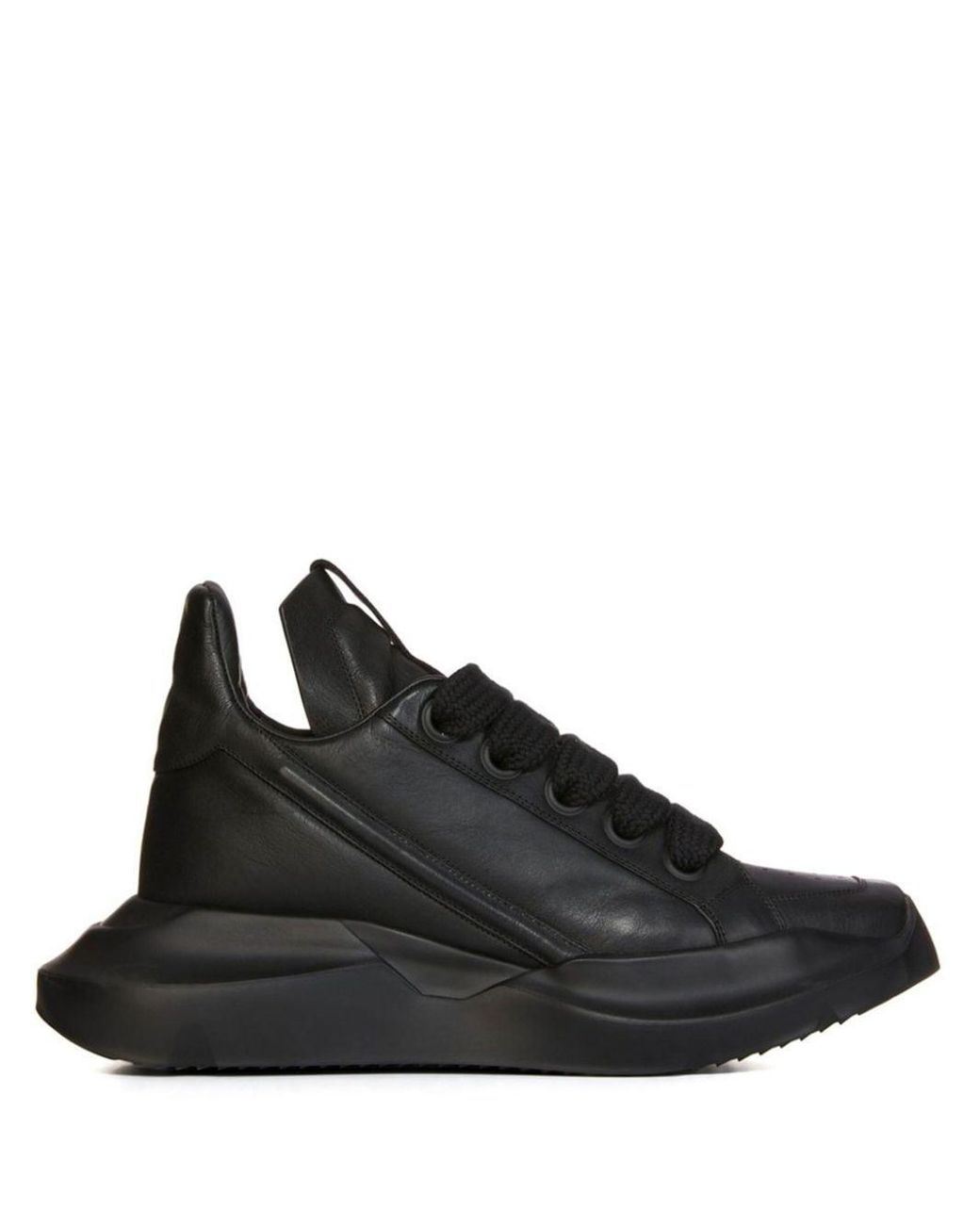 Rick Owens Geth Runner Leather Sneakers in Black for Men | Lyst Rick Owens Geth Runner Leather Sneakers in Black for Men | Lyst