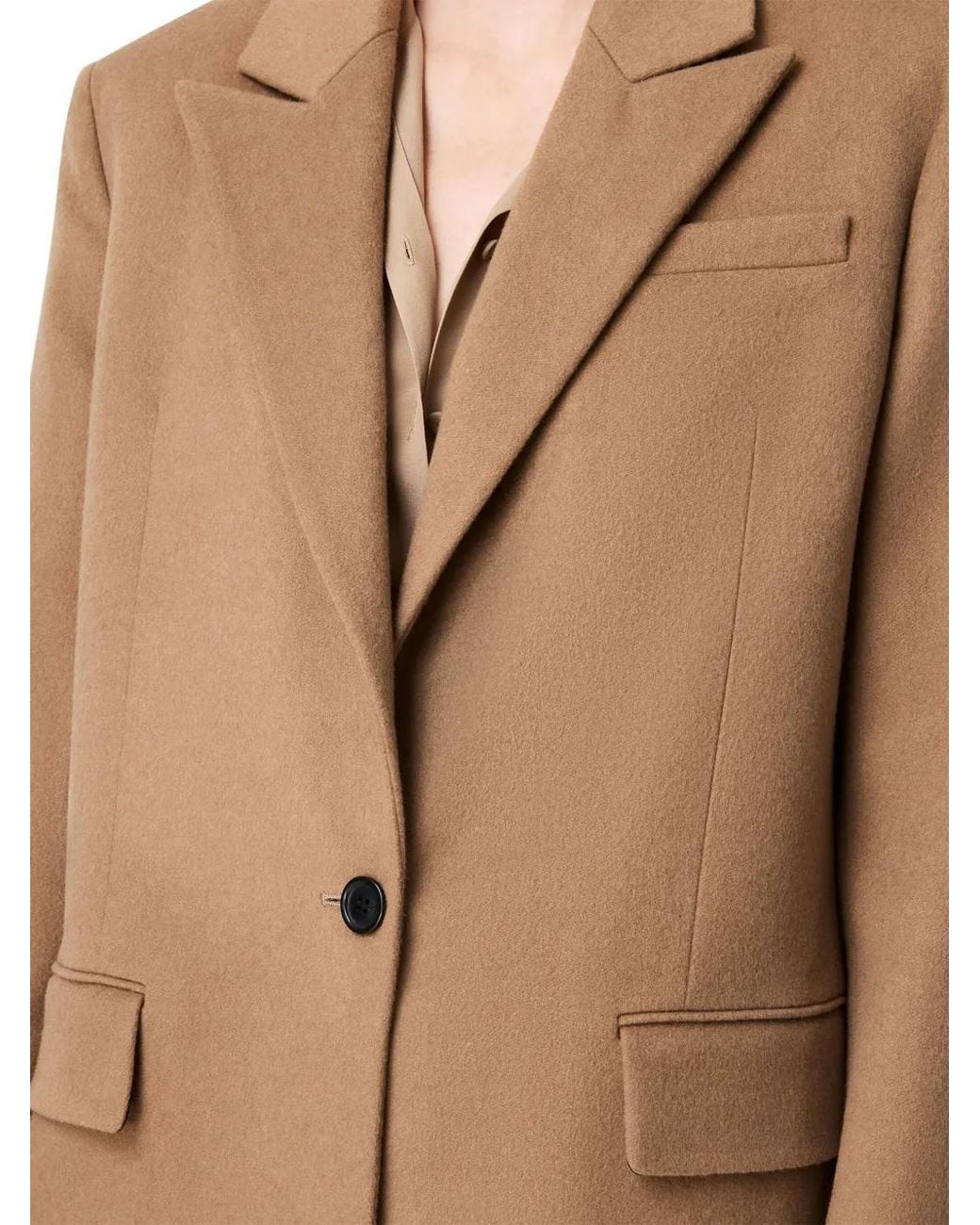 Another Tomorrow Natural Cashmere Blazer
