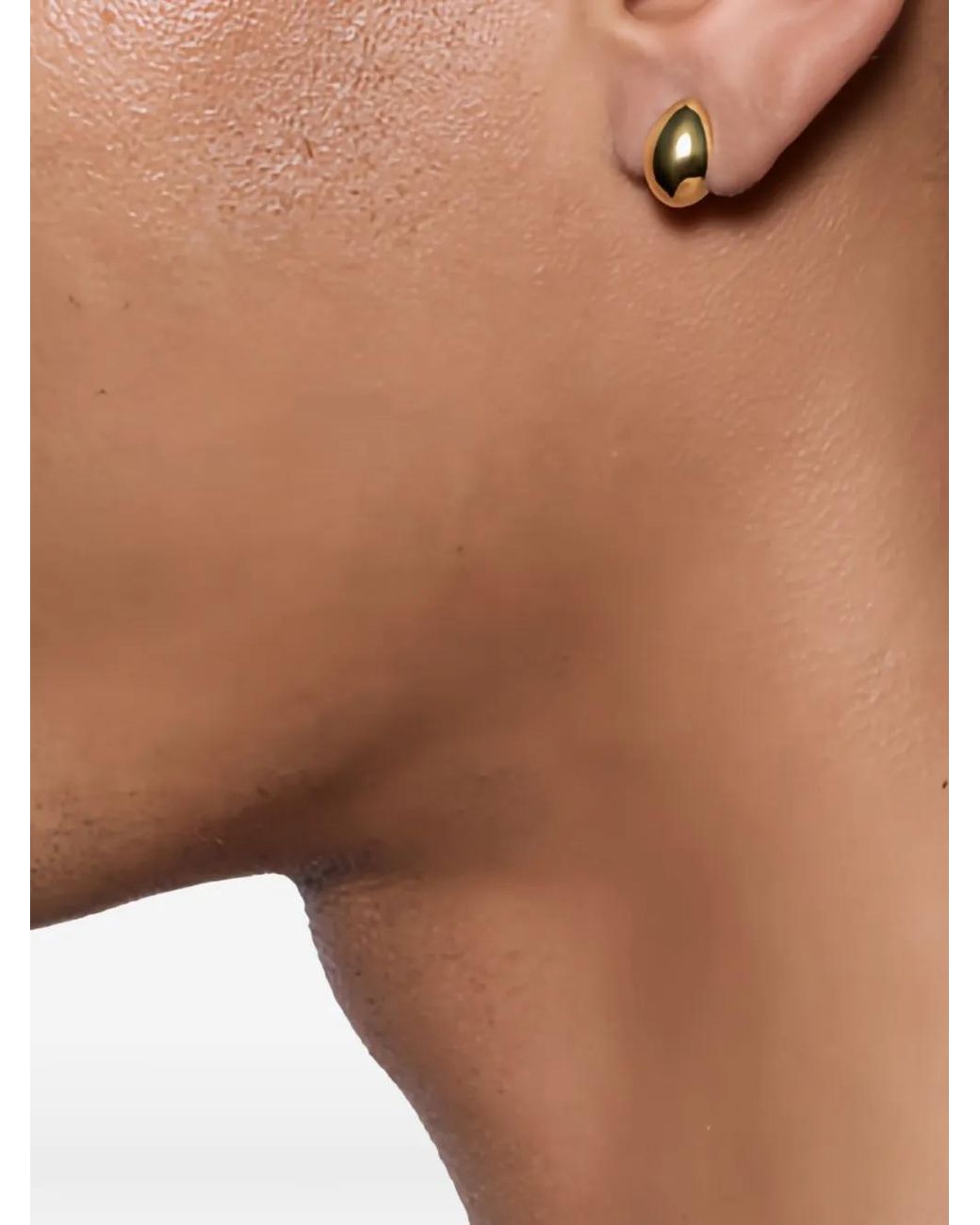 Maria Black Natural Finney Huggie Earring