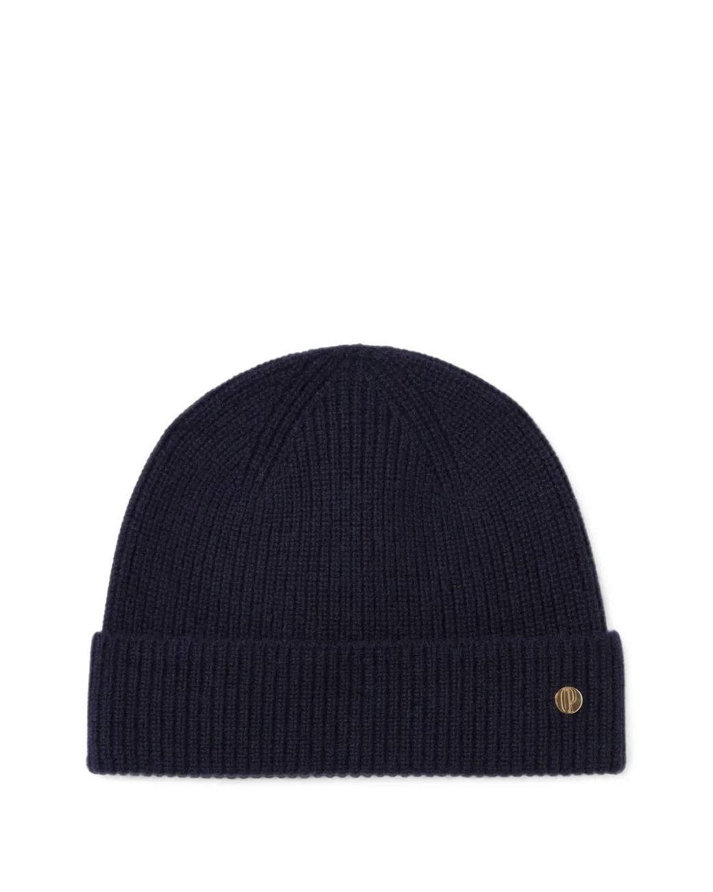 Claudie Pierlot Blue Knitted Wool Beanie