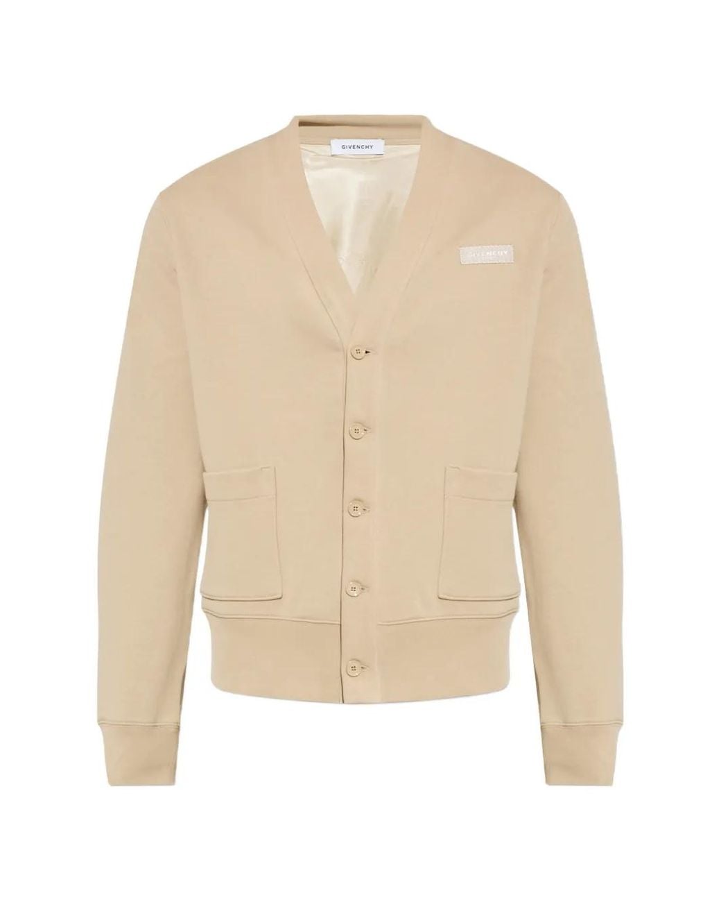 Cárdigan De Algodón Con Motivo Paris De Grosgrain Givenchy de hombre de color White