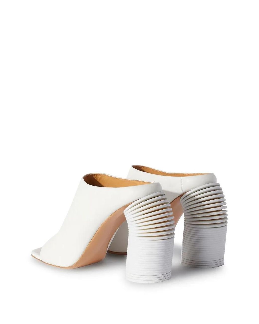Off-White c/o Virgil Abloh White Spring Leather Mules
