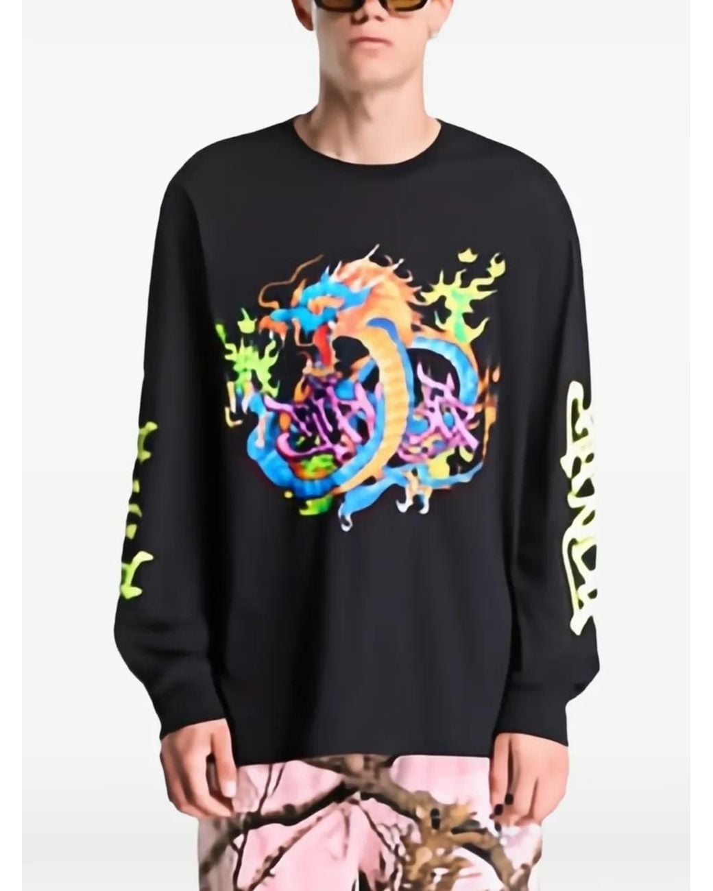 RIPNDIP Gray Dragonology Long-Sleeve T-Shirt for men