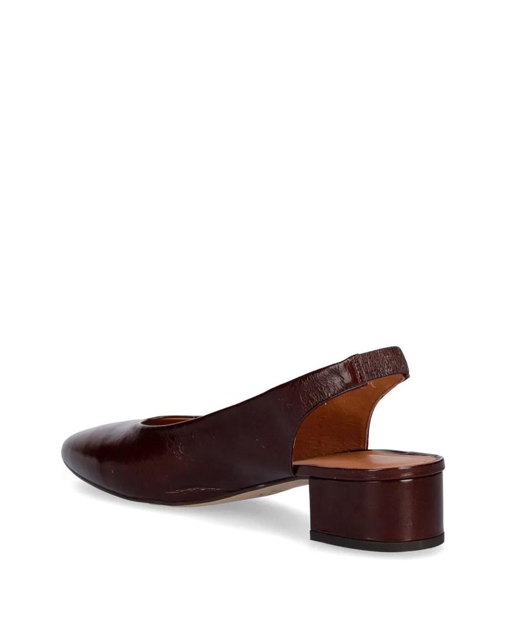 JONAK PARIS Brown Pointed-Toe Slingback Pumps