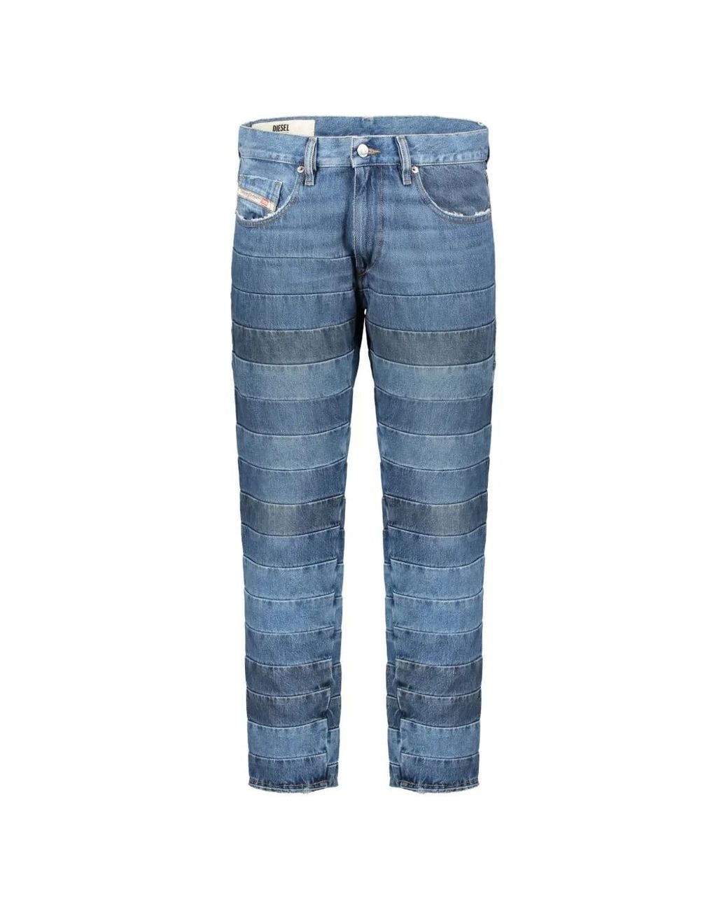 DIESEL Blue Wash-Details Jeans for men