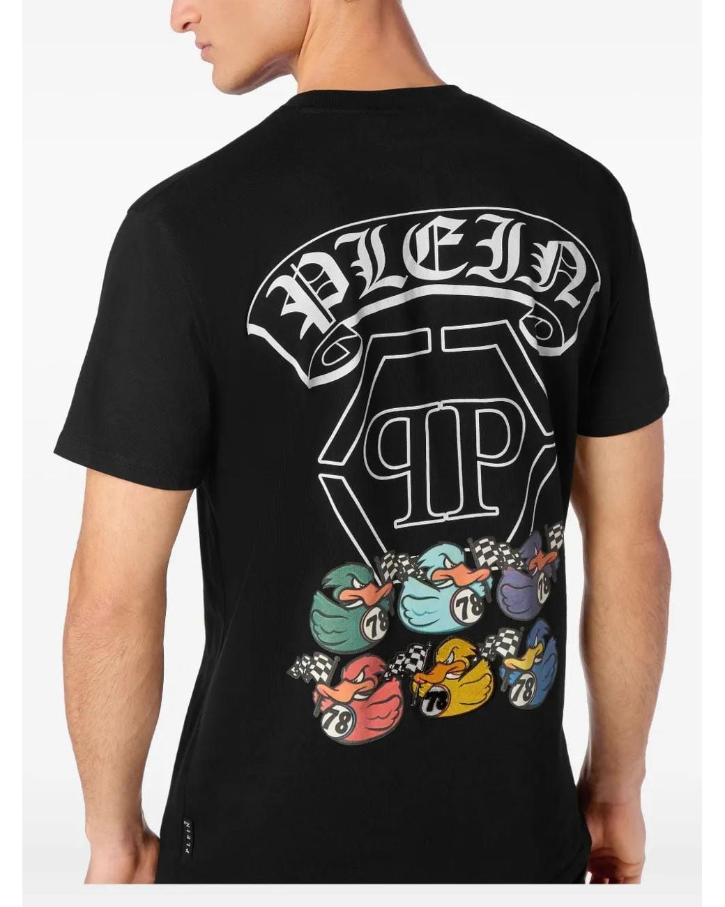 Philipp Plein Black Gothic Duck T-Shirt for men