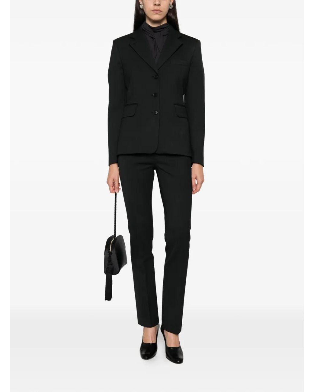 Almada Label Black Single-Breasted Tailored Jacket