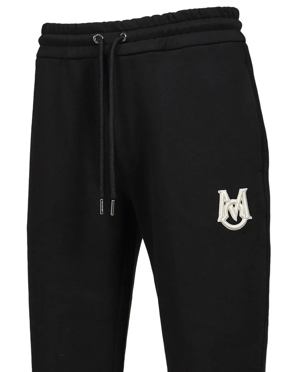 Moncler Black Logo-Embroidered Track Pants for men