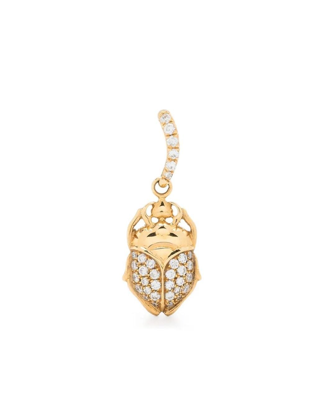 Aurelie Bidermann Metallic 18Kt Beetle Pendant