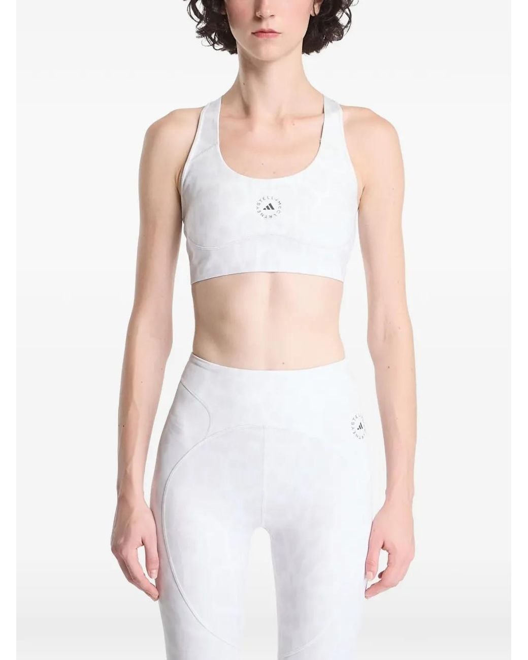 Adidas By Stella McCartney White Gym Bralette