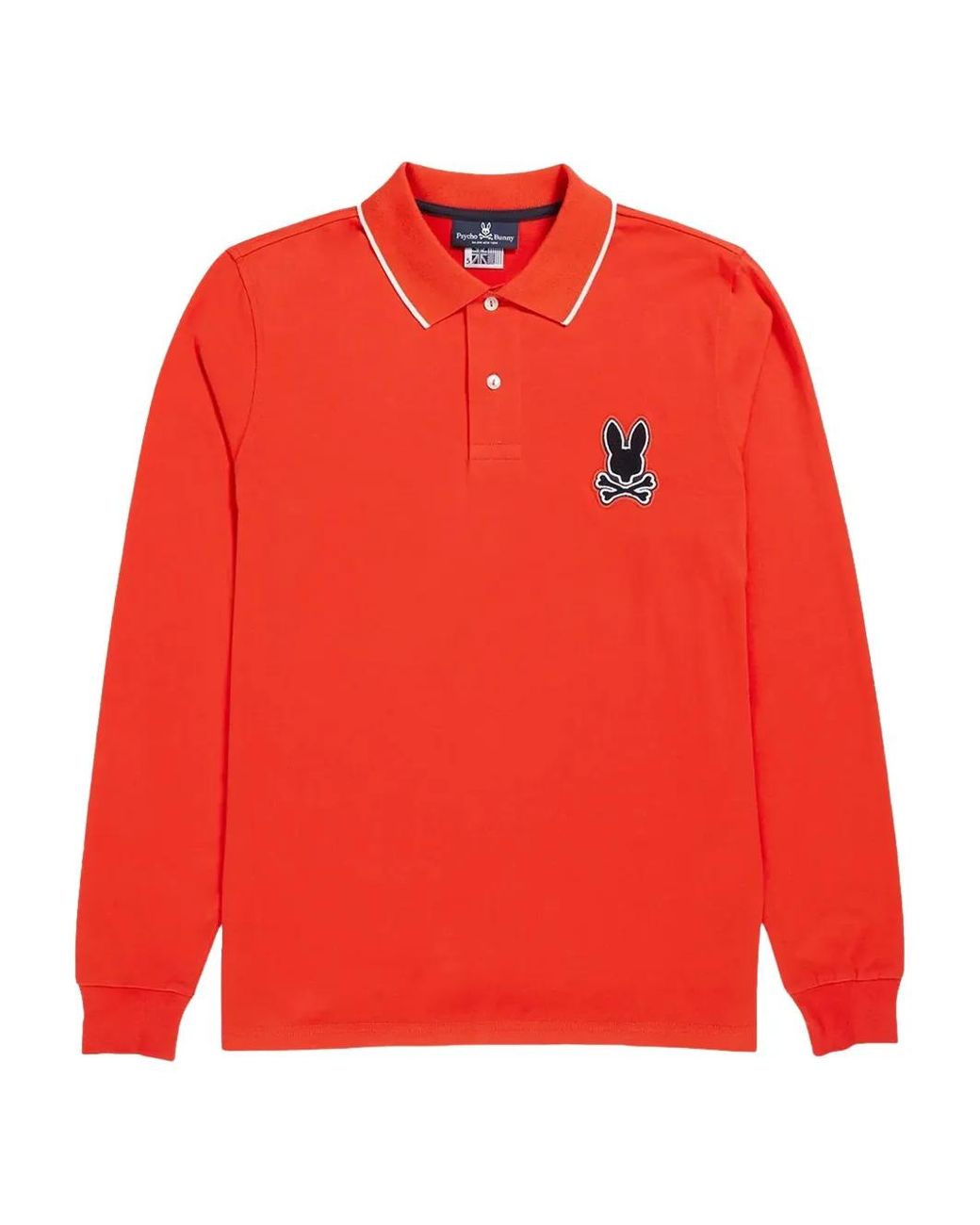 Psycho Bunny Red Polo Patchin for men