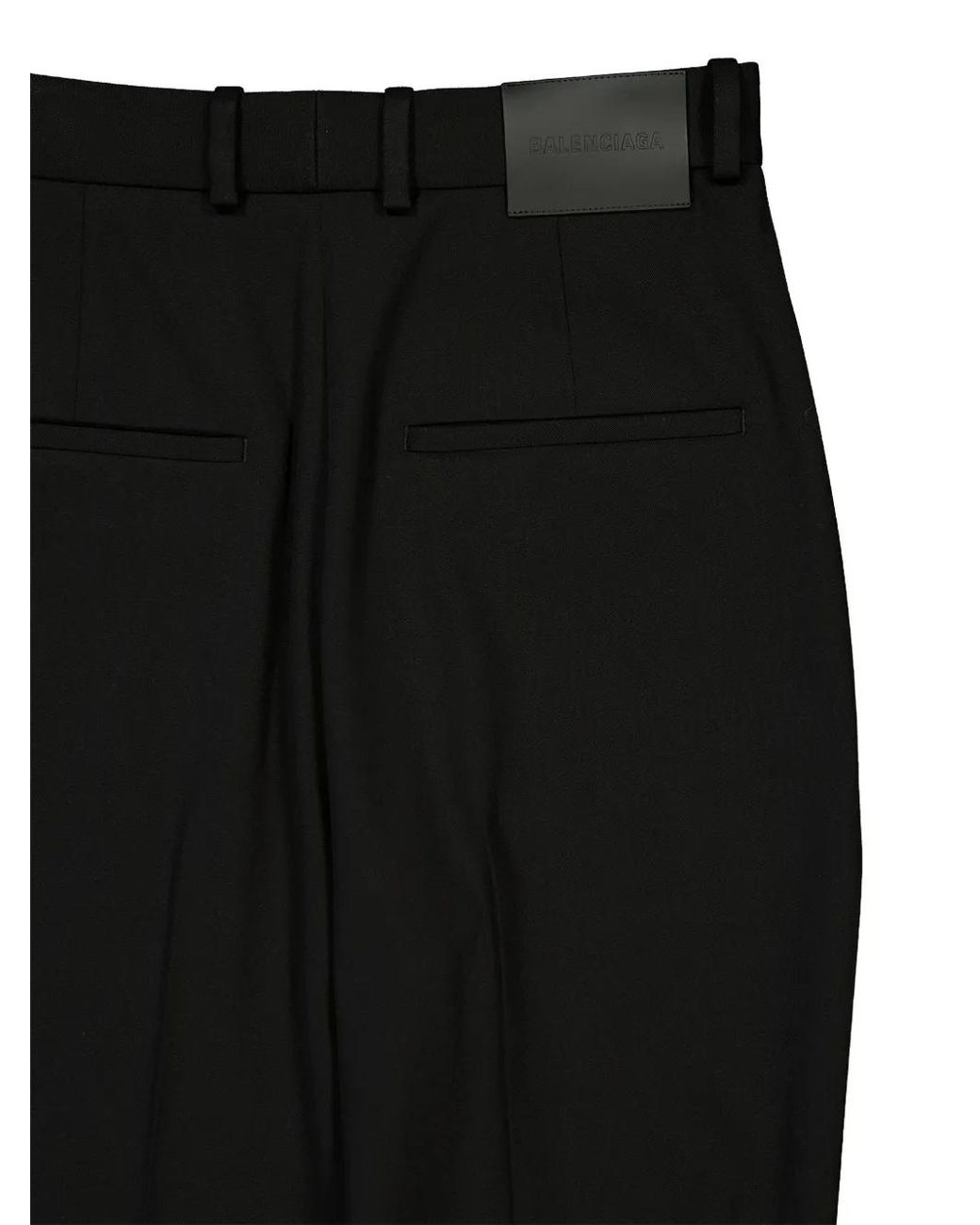 Balenciaga Black High-Waist Slim-Fit Trousers
