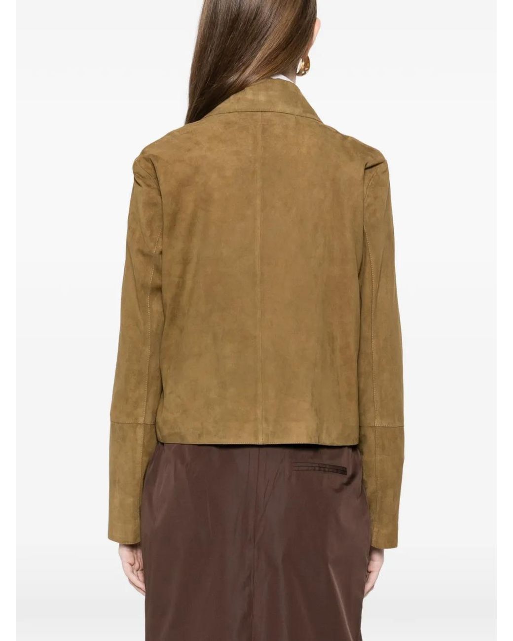 Arma Natural Button Suede Jacket