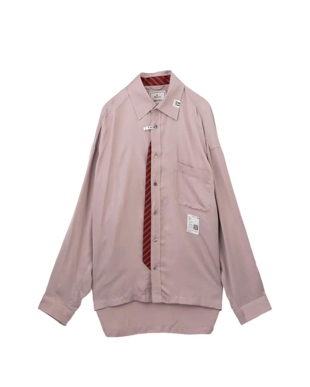 Maison Mihara Yasuhiro Pink Button-Up Chest Pocket Shirt