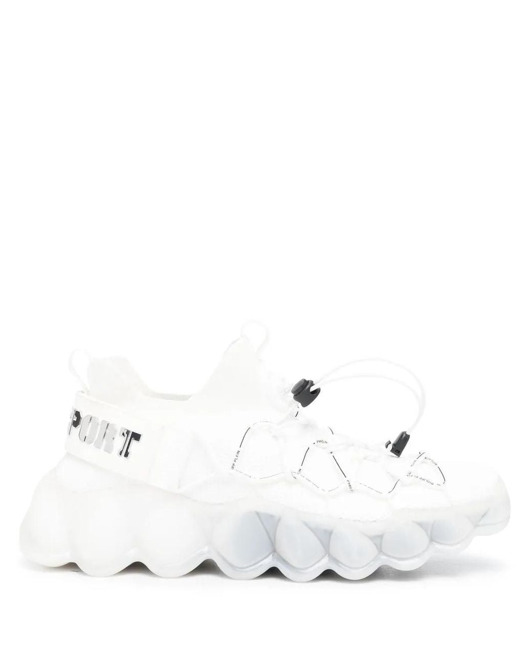 Philipp Plein White The Bubble Gen.X.02 Tiger Sneakers