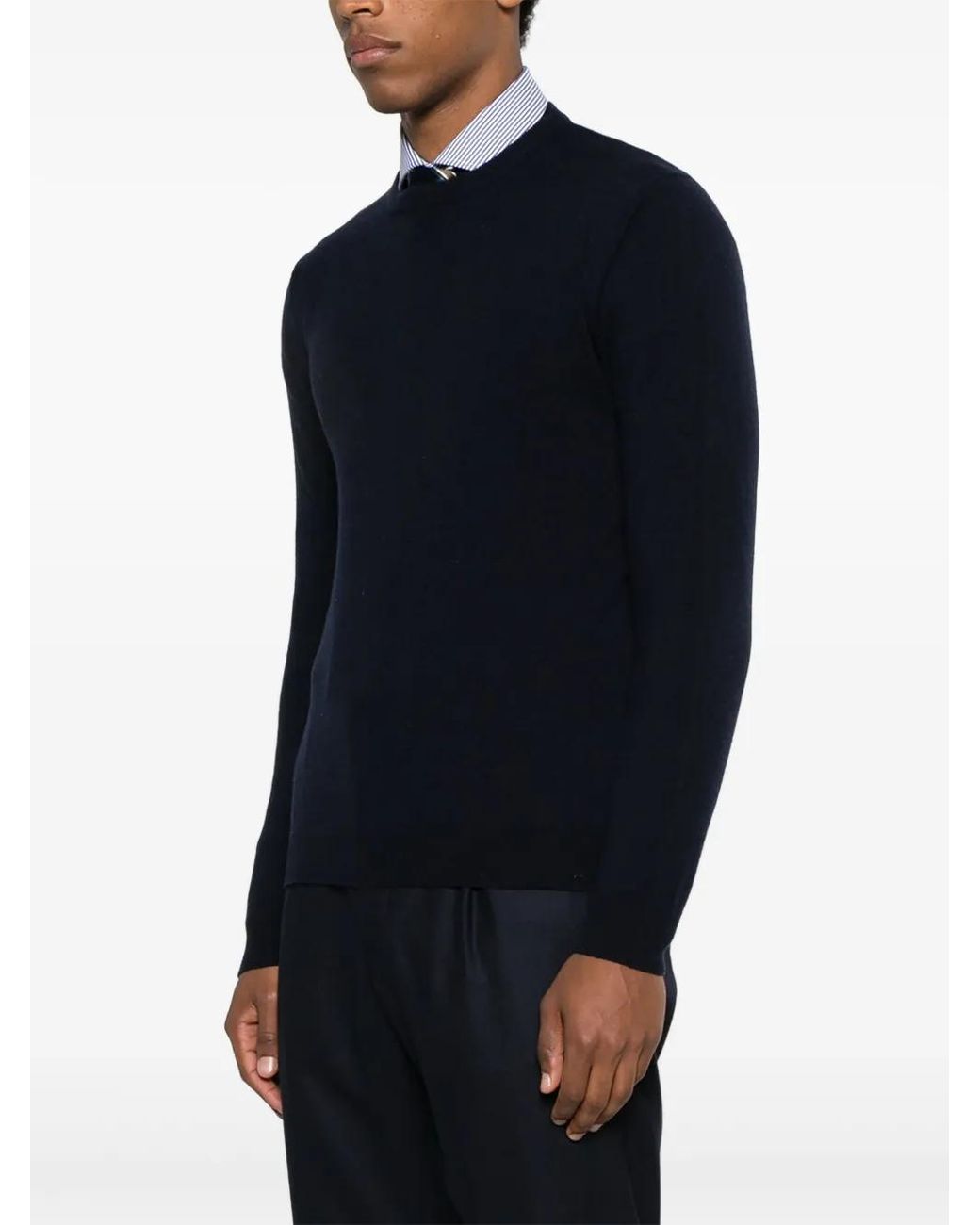 Eraldo Black Crew-Neck Sweater for men