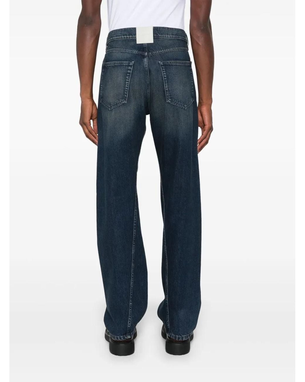 Lanvin Gedraaide Jeans in het Blue voor heren