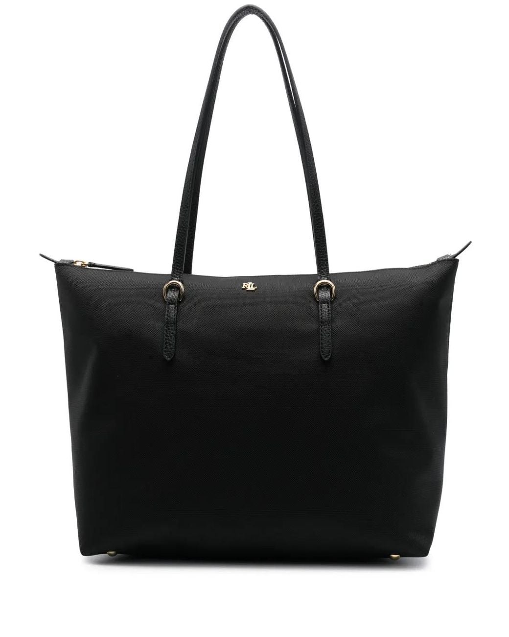 Ralph Lauren Black Medium Keaton Tote Bag