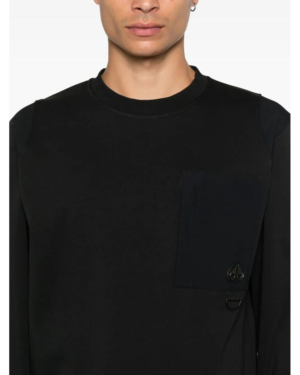 Moose Knuckles Sweatshirt Mit Aufgesetzter Tasche in Black für Herren