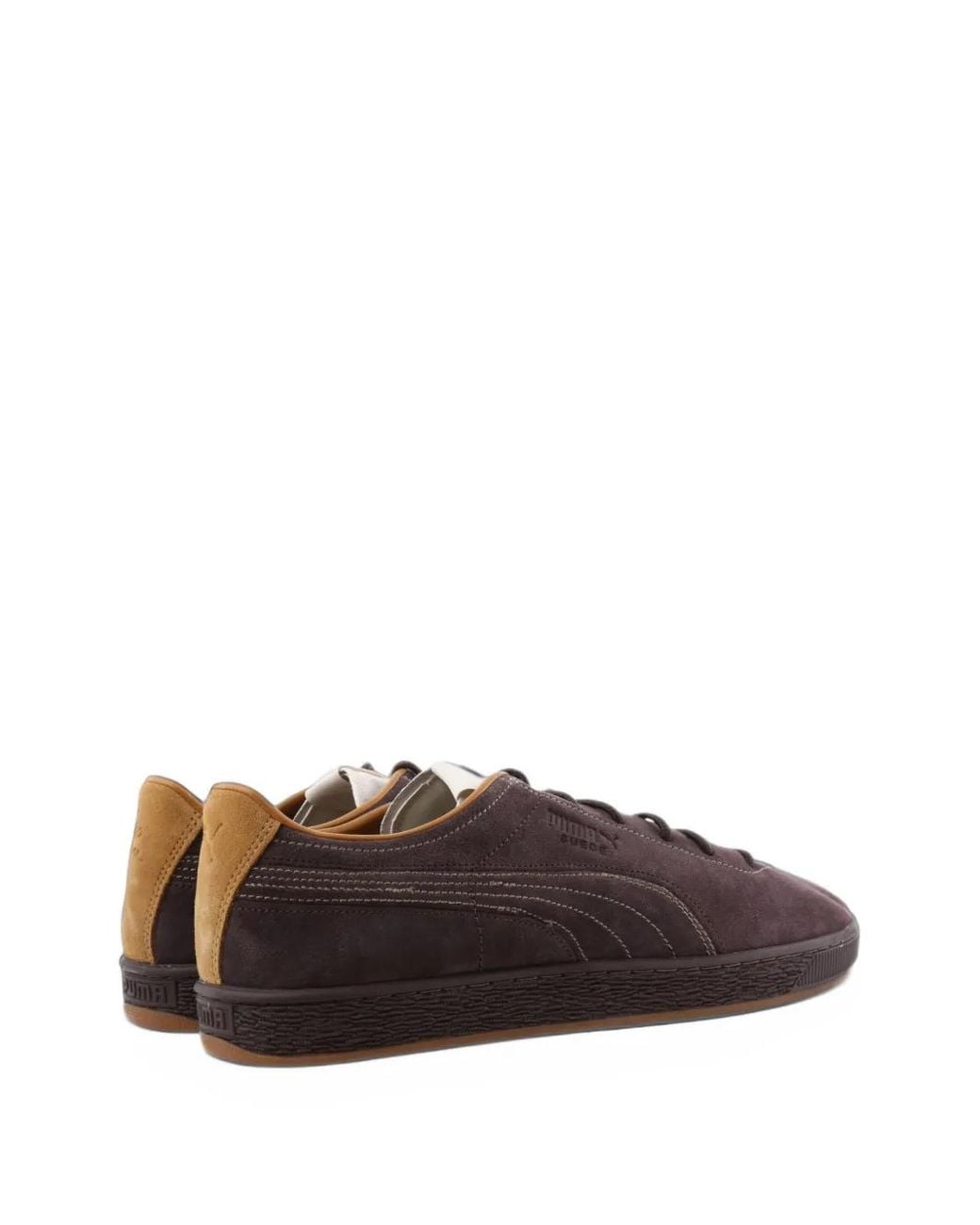 PUMA Brown Suede Sneakers for men