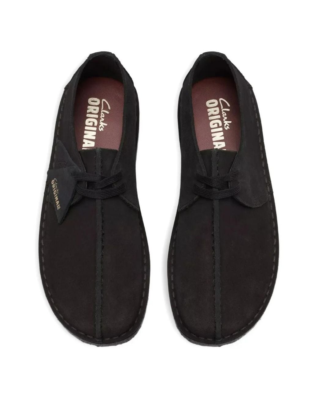 Stringate Desert Trek di Clarks in Black da Uomo