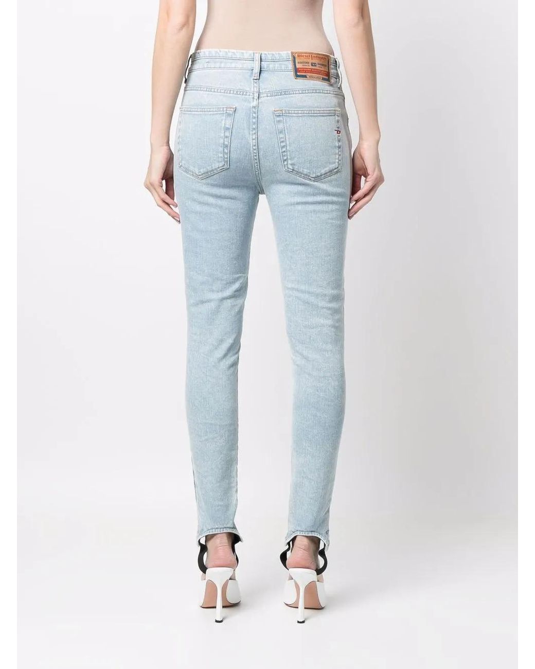 DIESEL Blue D-Duc Super-Skinny Stirrup Jeans