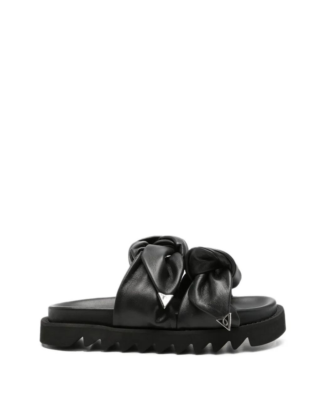 Toga Black Knotted Sandals