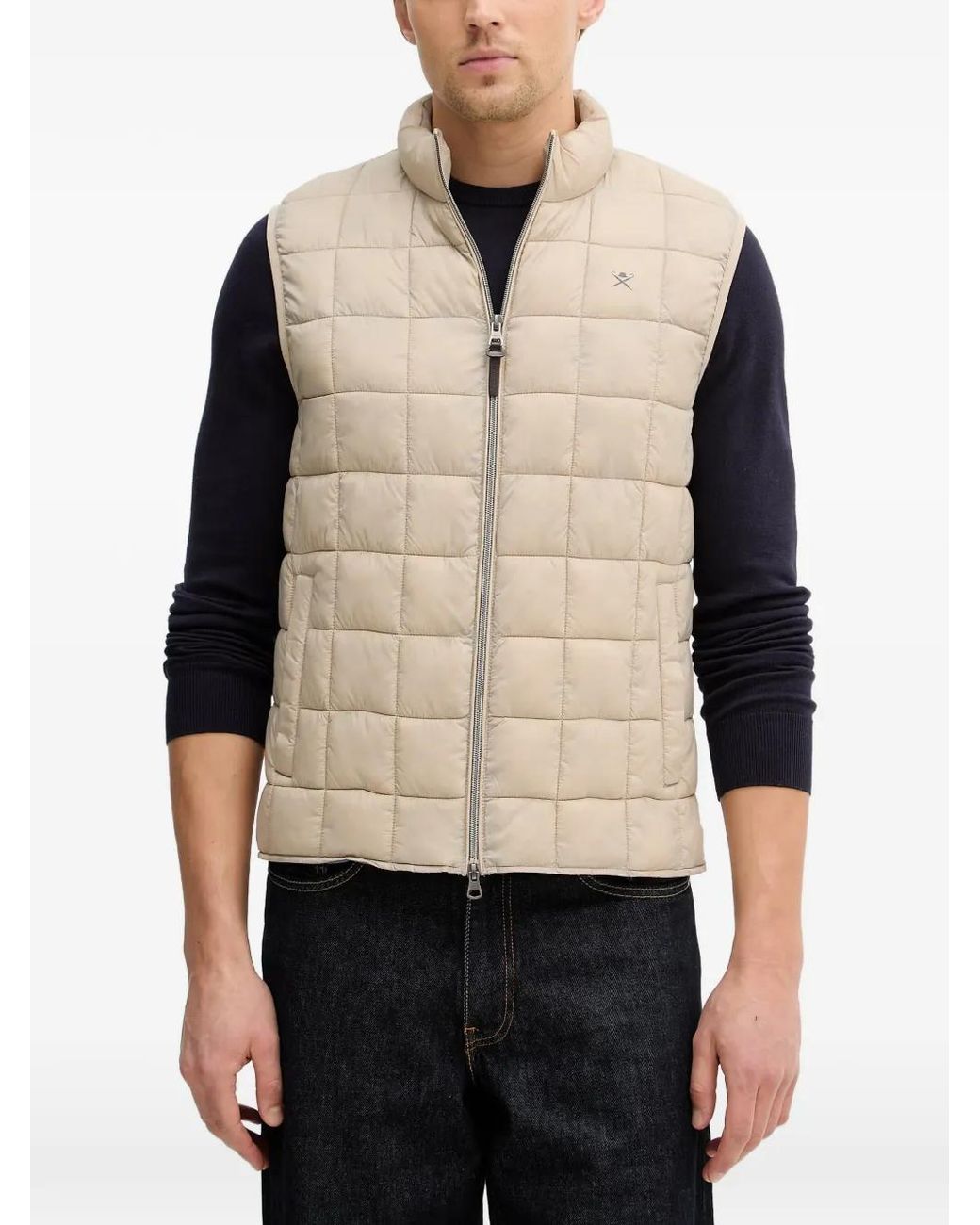 Chaleco Con Logo Bordado Hackett de hombre de color Natural