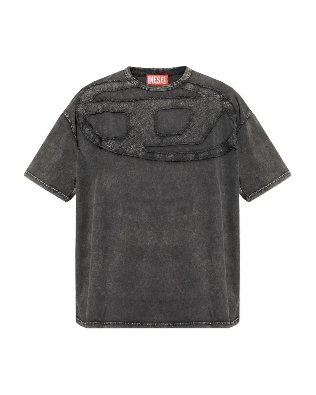 DIESEL Gray T-Boxt-Den T-Shirt for men