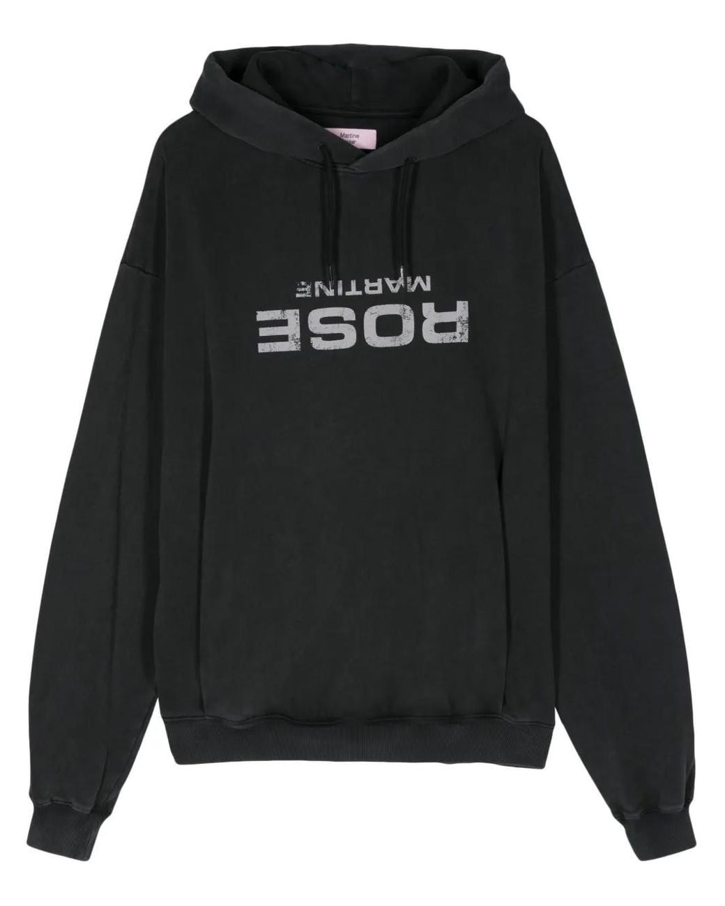 Martine Rose Black Logo-Print Hoodie