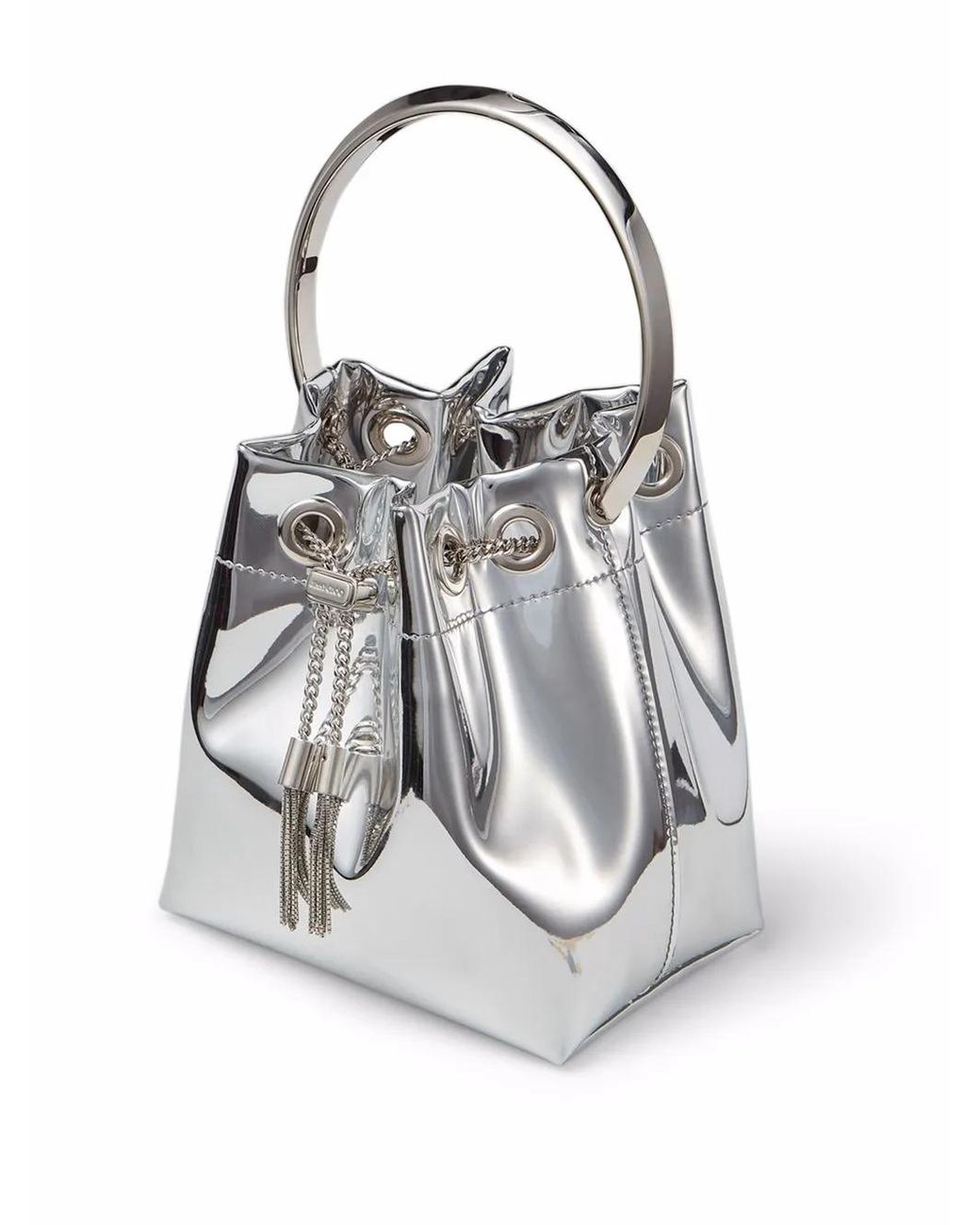 Borsa a secchiello di Jimmy Choo in White