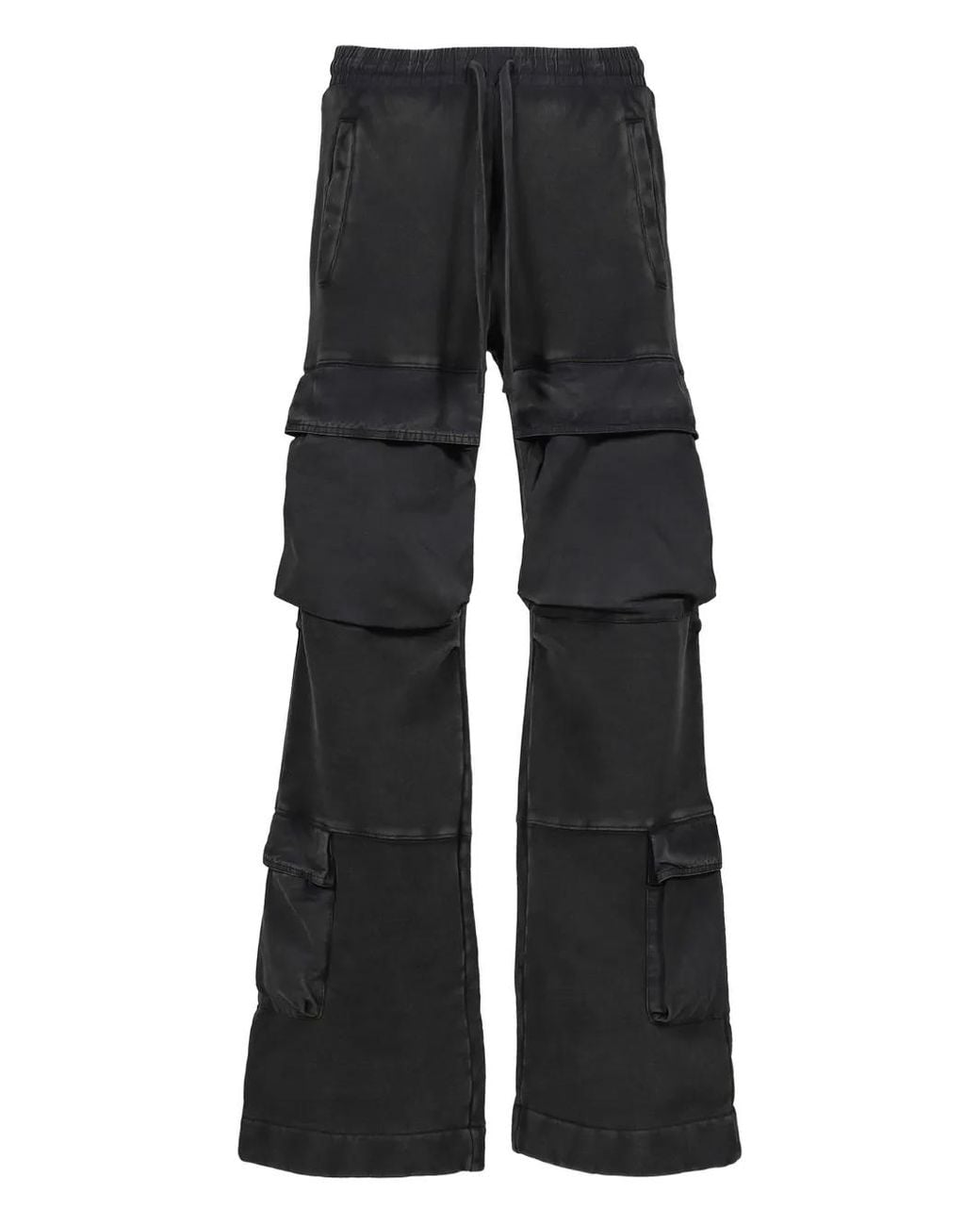 Entire studios Black Cargo Wide-Leg Trousers