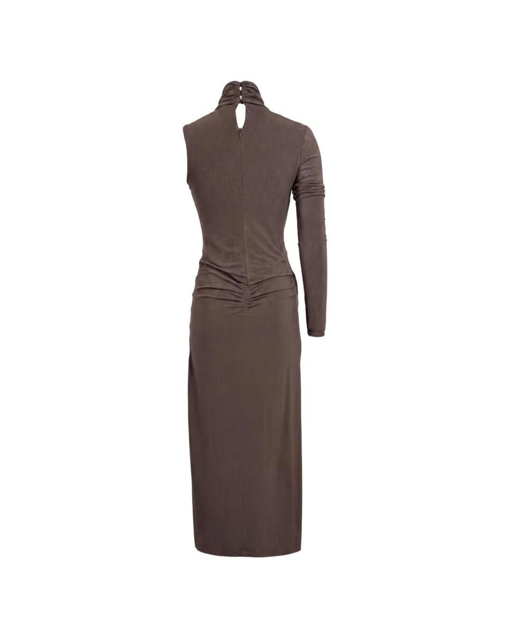 Pinko Brown Viscose Elastane Dress