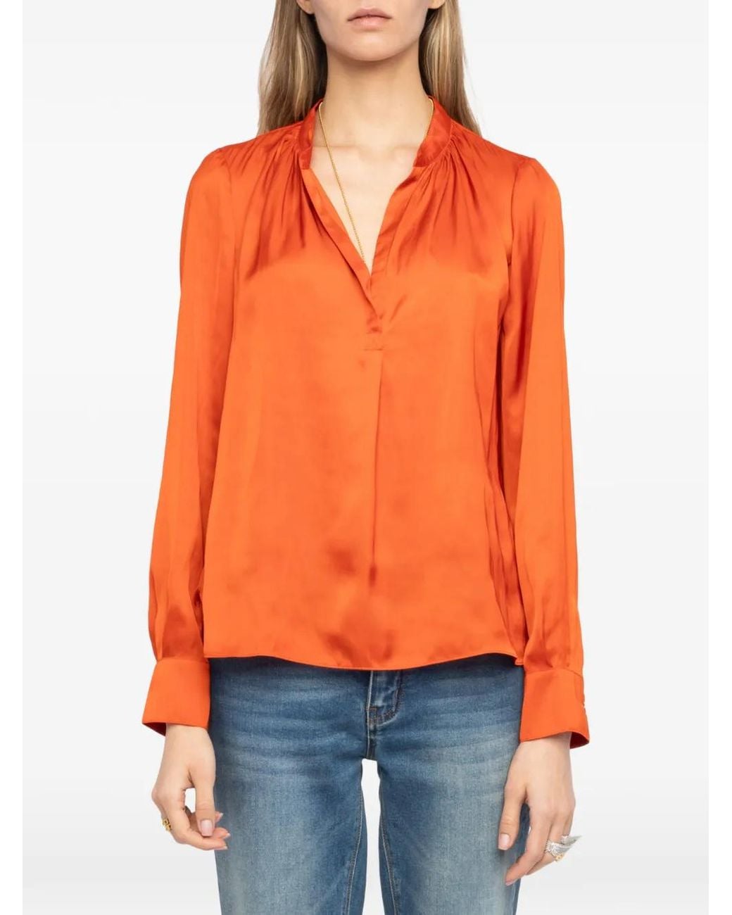 Zadig & Voltaire Orange Tink Shirt