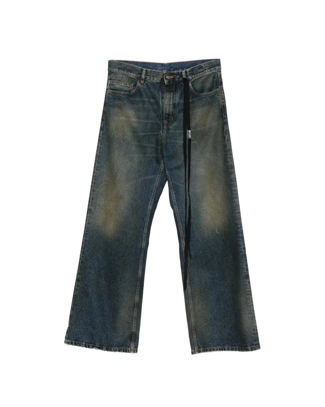 Ann Demeulemeester Gray Faded Wide-Leg Jeans for men