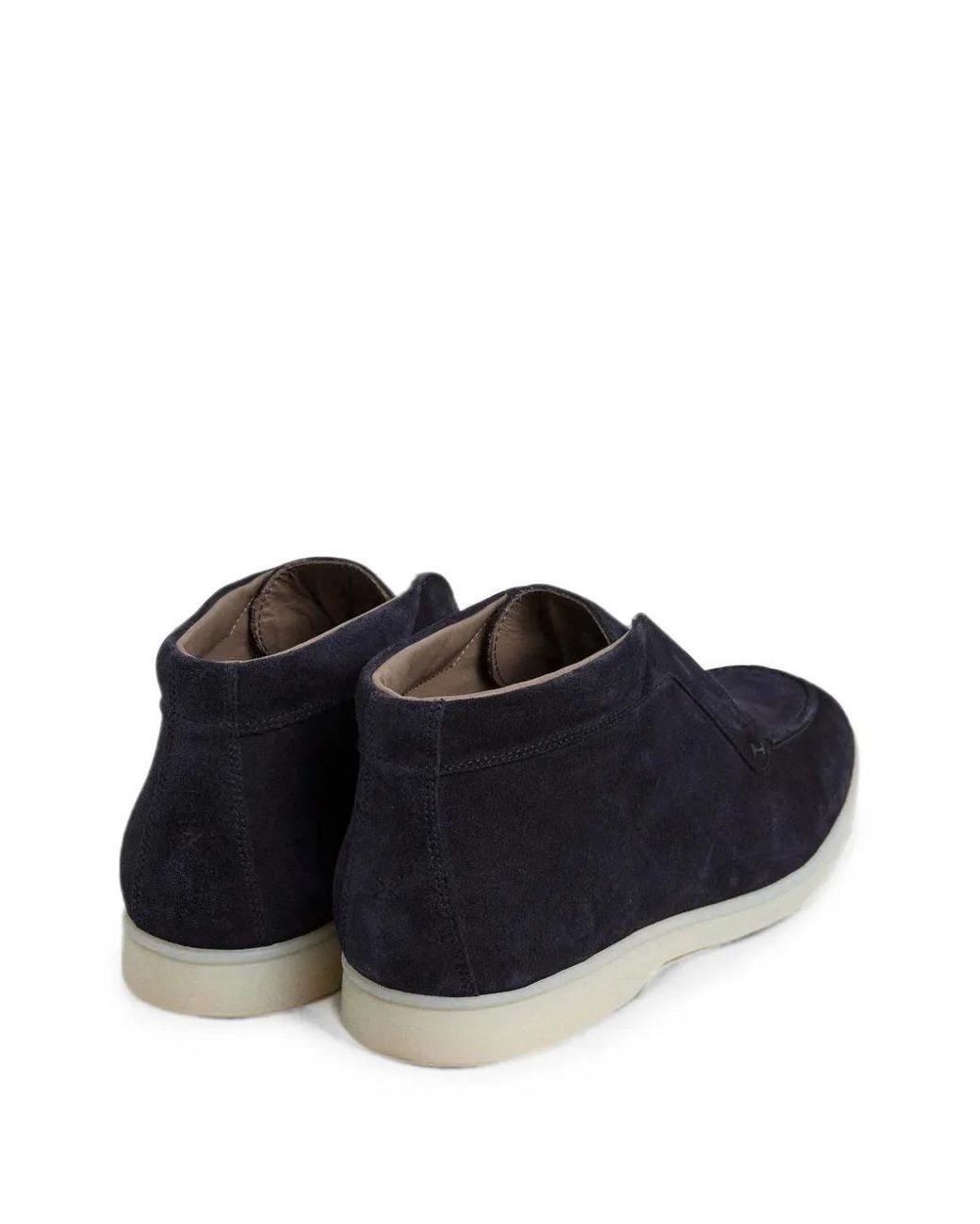Hackett Blue Almond-Toe Boots for men