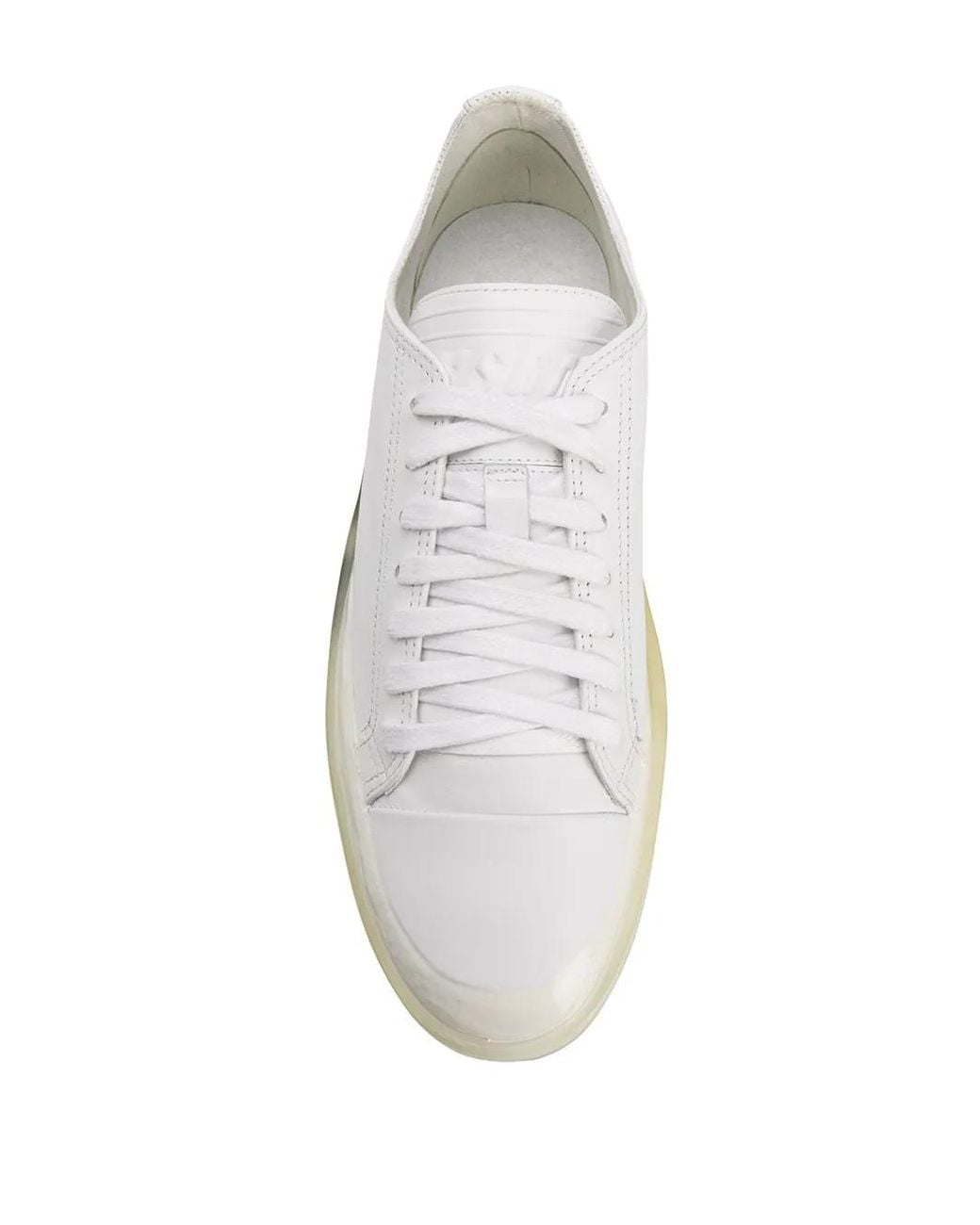MSGM White Oversized Sole Sneakers