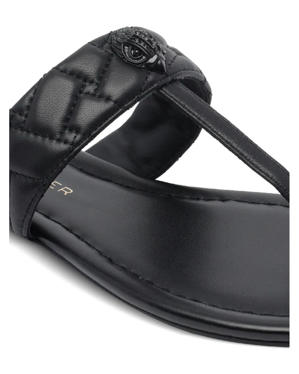 Kurt Geiger Black Kensington T-Bar Flip-Flops