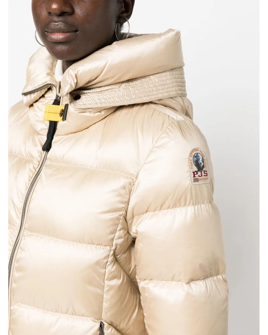 Parajumpers Natural Marion Quilted Hooded Jacket