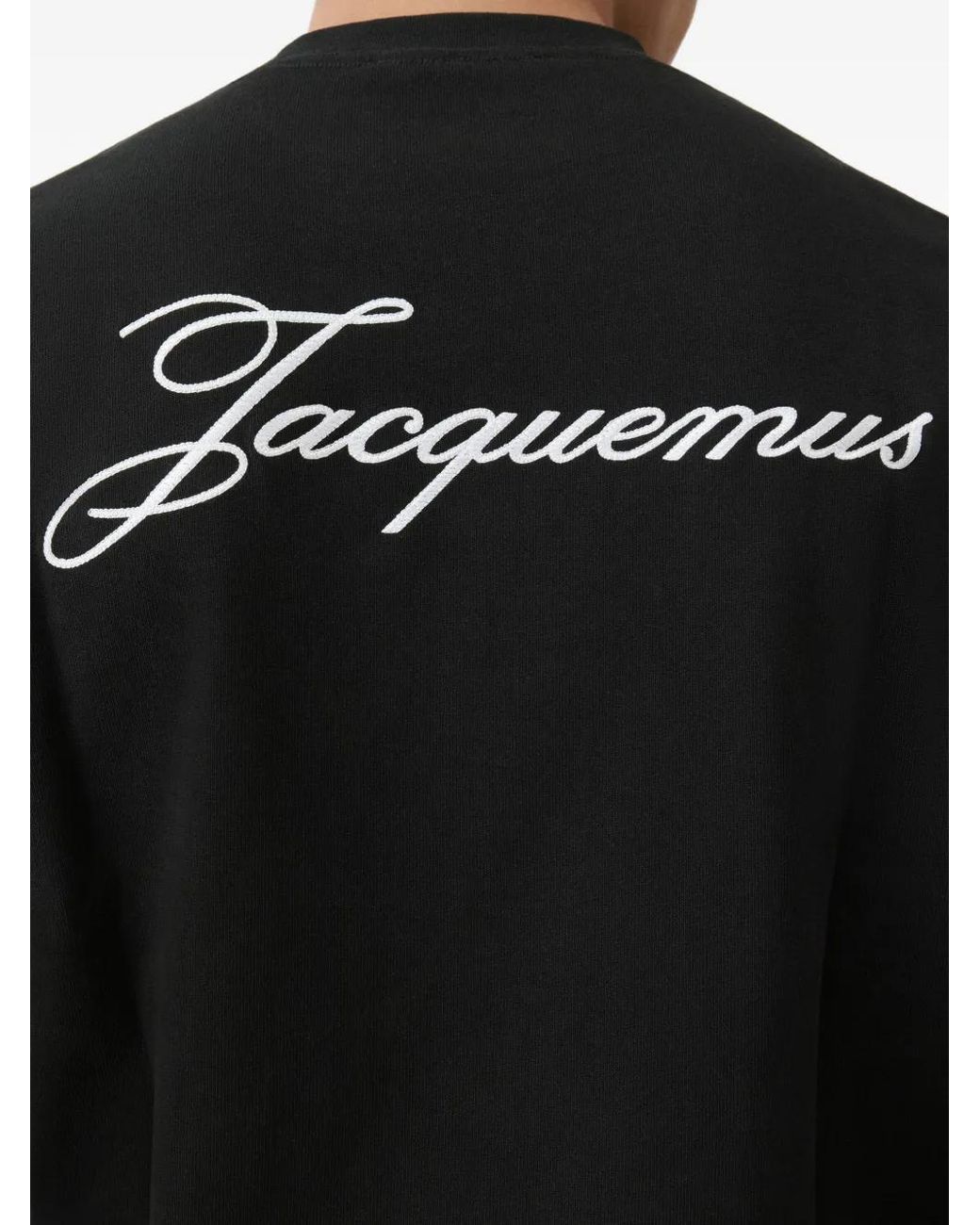 Jacquemus Black Logo-Embroidered T-Shirt